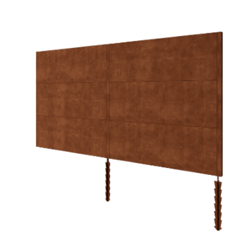 Clôture en acier corten H3 set 378 cm