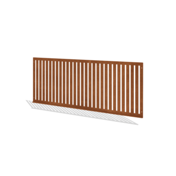 Clôtures ornementales acier corten S 149 x 60 cm