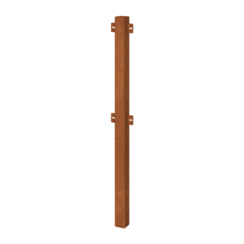 Clôtures ornementales acier corten poteau intermédiaire