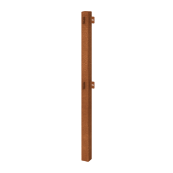 Clôtures ornementales acier corten poteau d'angle