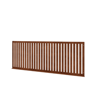 Clôtures ornementales acier corten S 149 x 60 cm