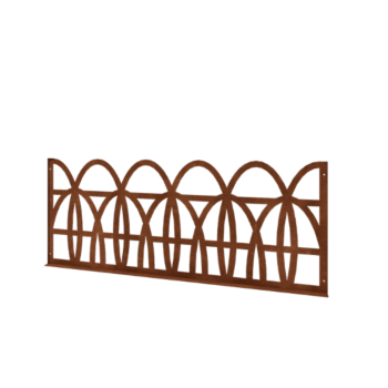 Clôtures ornementales acier corten T 149 x 60 cm