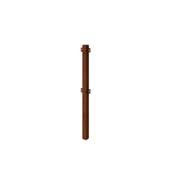 Clôtures ornementales acier corten poteau intermédiaire