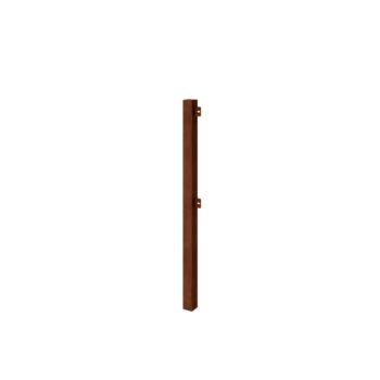 Clôtures ornementales acier corten poteau d'angle