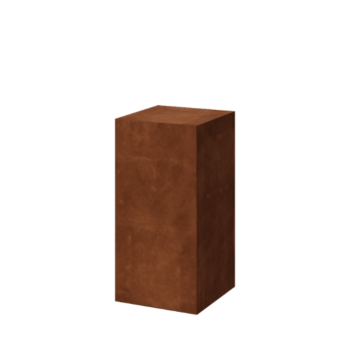 Socle en acier Corten Ohio 40 x 40 x 80 cm