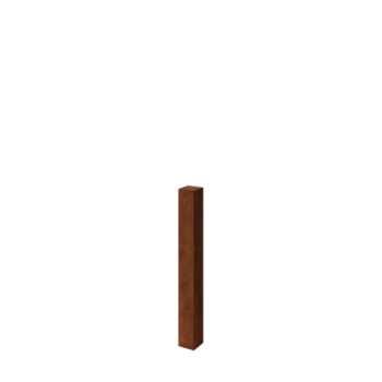 Poteaux de clôture de jardin en acier corten 100 cm