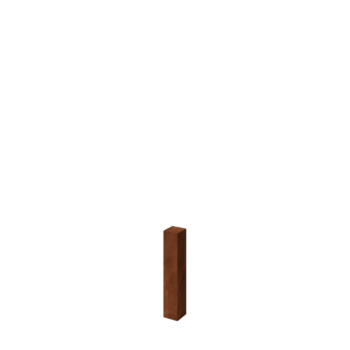Poteaux de clôture de jardin en acier corten 60 cm