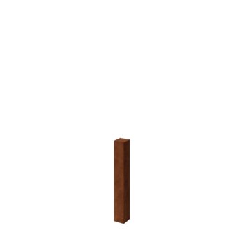 Poteaux de clôture de jardin en acier corten 80 cm