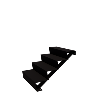 l`escalier noir New York 4-étape (largeur 80 cm)