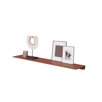 Étagère murale en acier - Forme en L - 100 x 20 x 5 cm - Corten look Étagère murale en acier - Forme en L - 100 x 20 x 5 cm - Corten look