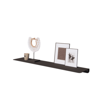 Étagère murale en acier - Forme en L - 100 x 20 x 5 cm - RAL9005 mat (noir) Étagère murale en acier - Forme en L - 100 x 20 x 5 cm - RAL9005 mat (noir)