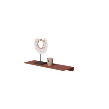 Étagère murale en acier - Forme en L - 60 x 20 x 5 cm - Corten look Étagère murale en acier - Forme en L - 60 x 20 x 5 cm - Corten look
