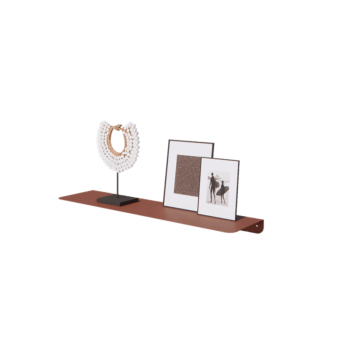 Étagère murale en acier - Forme en L - 80 x 20 x 5 cm - Corten look Étagère murale en acier - Forme en L - 80 x 20 x 5 cm - Corten look