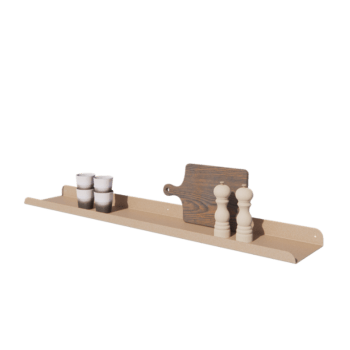 Étagère murale en acier - Forme en U - 120 x 20 x 5 cm - Sand look Étagère murale en acier - Forme en U - 120 x 20 x 5 cm - Sand look