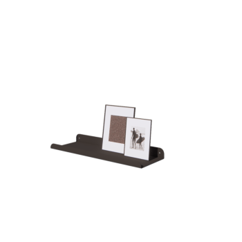 Étagère murale en acier - Forme en U - 60 x 20 x 5 cm - RAL9005 mat (noir) Étagère murale en acier - Forme en U - 60 x 20 x 5 cm - RAL9005 mat (noir)