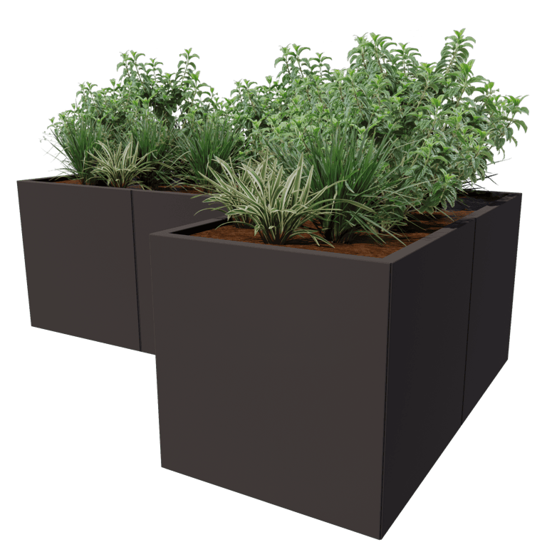 Bac à plantes en acier thermolaqué Kansas 70