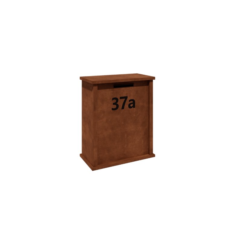 Boîte aux lettres en acier Corten - Arizona L - 80 x 40 x 100 cm 