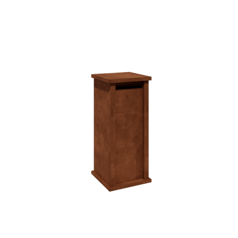 Boîte aux lettres en acier corten Arizona Type S