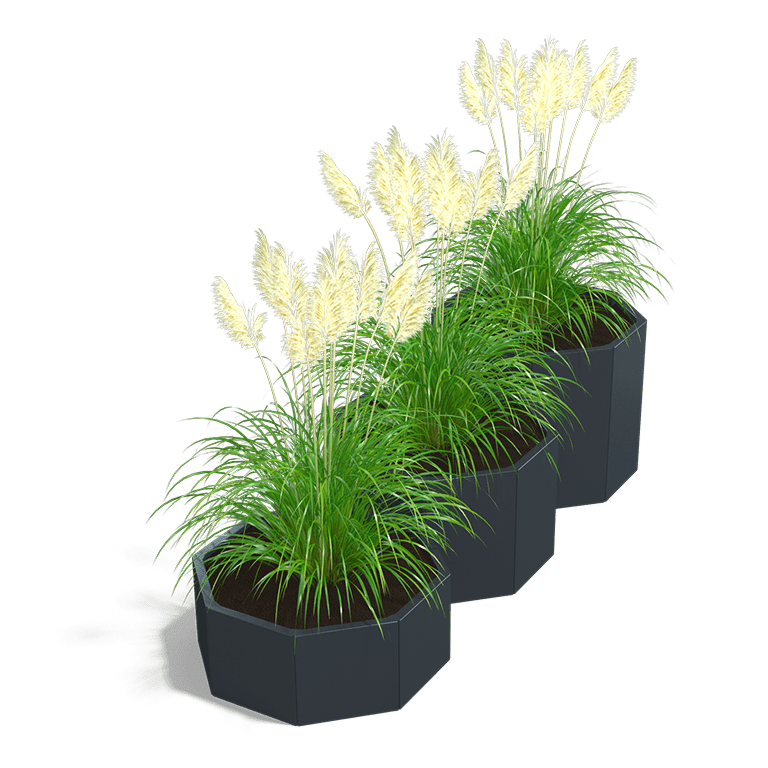 Bac à plantes en acier thermolaqué Chicago special III 40