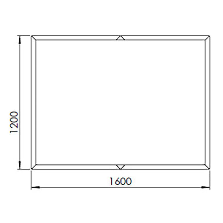 Jardinière en acier corten Texas xxl 160 x 120 cm