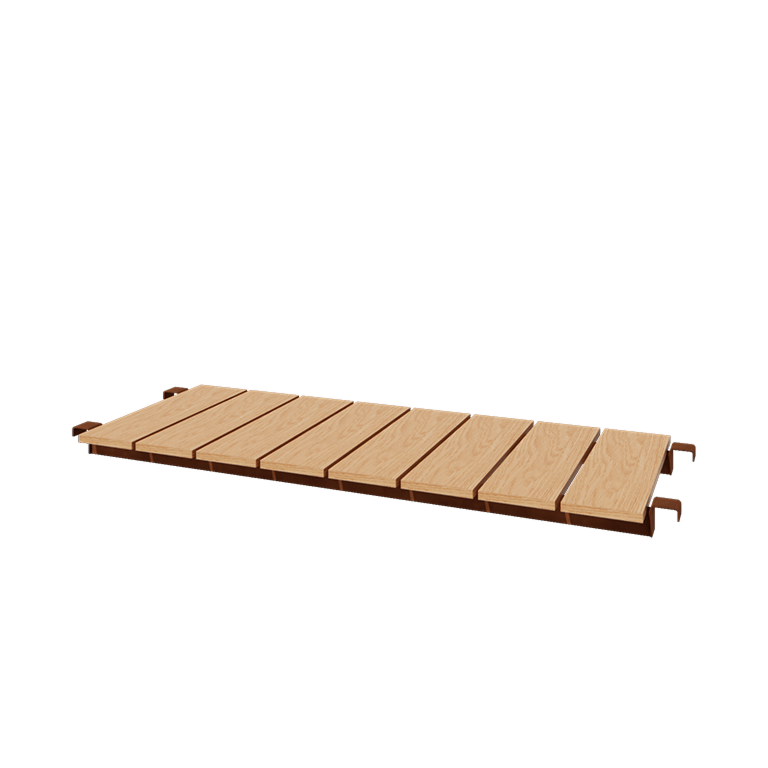 Banc en acier Corten - 130 x 42 cm