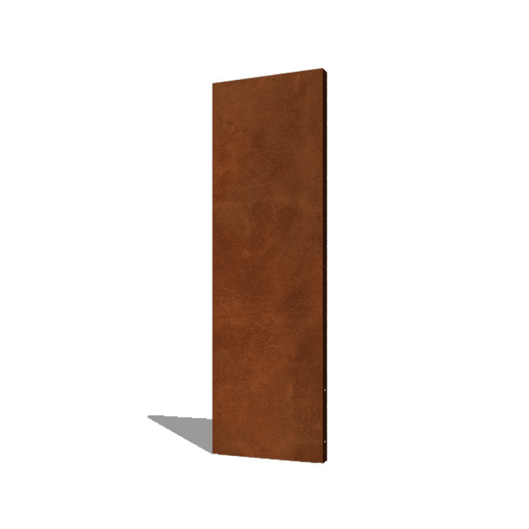 Panneau de base en acier corten 60 x 6 x 190 cm