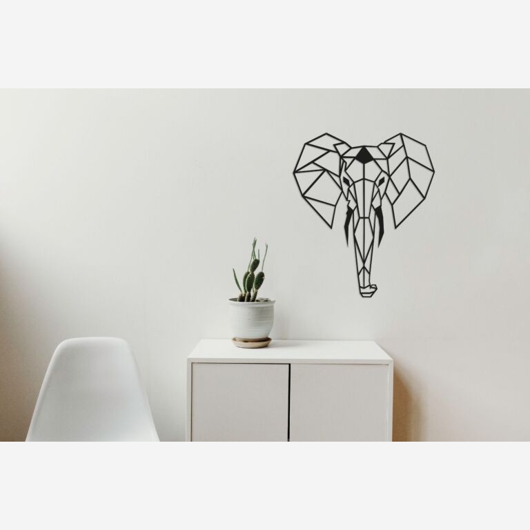 Décoration murale en métal Éléphant 2.0