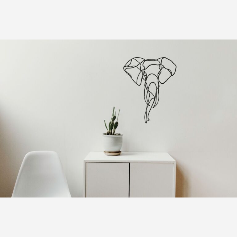 Décoration murale en métal Elephant 1.0