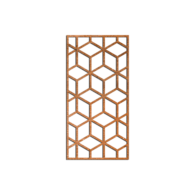 Décorations murales en acier corten Forme Géométrique 2.0