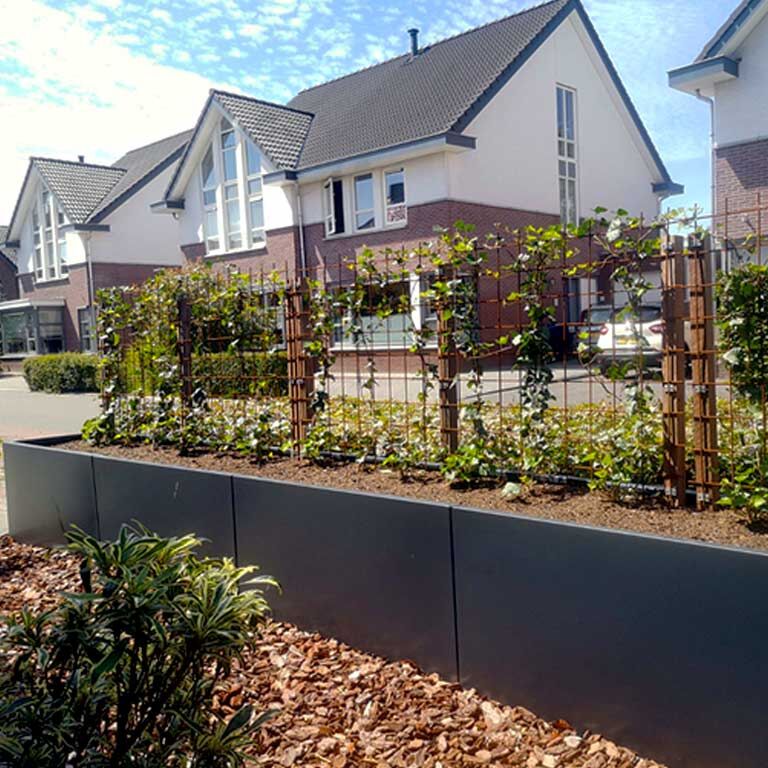 Jardinière en acier thermolaqué Texas xxl 500 x 60 cm