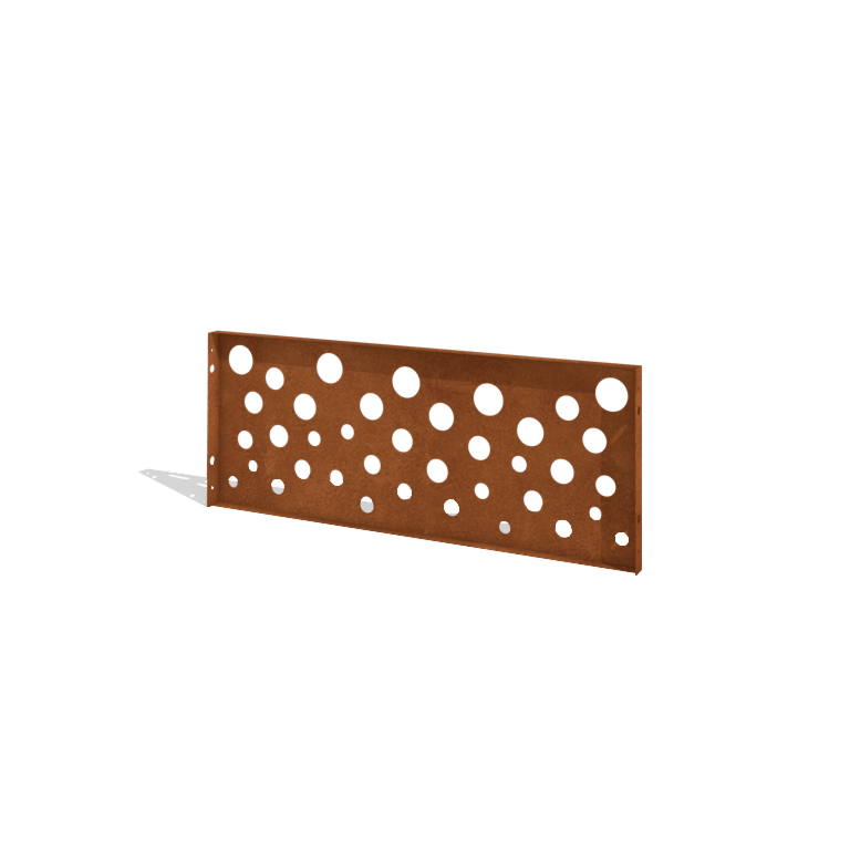 Clôture en acier corten H Panneau B 120 x 47,5 cm