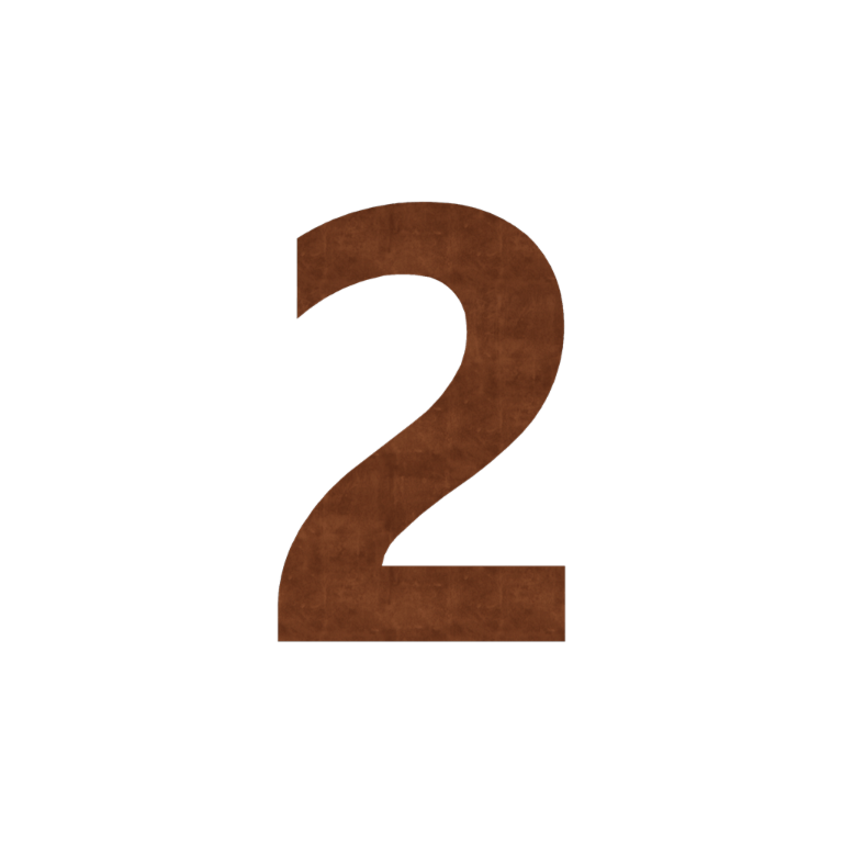 Maison en acier corten numéro 2 - 30 cm