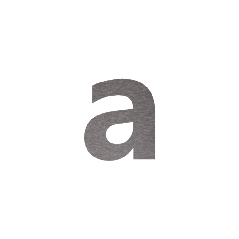 Numéro de maison en acier inoxydable a - 10 cm
