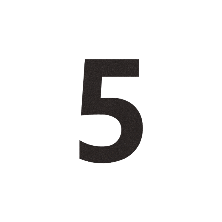 (coller) Numéros de maison noirs 5 - 15 cm