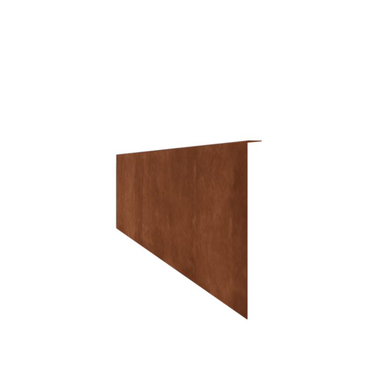 Bordure en acier corten à bord replié 34 cm (longueur 240 cm)
