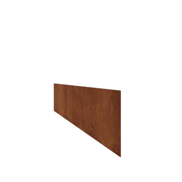 Bordures de jardin en acier Corten - Droit - Hauteur 25 cm - 150 cm