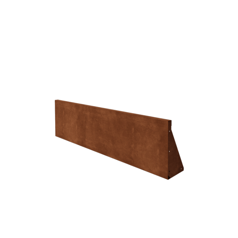 Mur de soutènement en acier corten droit 150 cm (hauteur 40 cm)