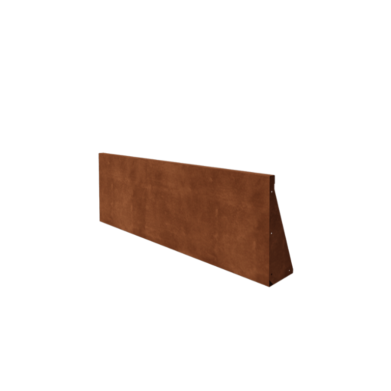Mur de soutènement en acier Corten - Droit - 150 x 50 cm