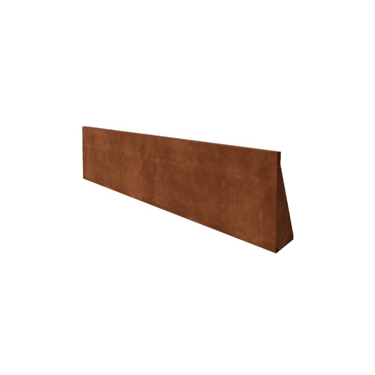 Mur de soutènement en acier Corten - Droit - 200 x 50 cm