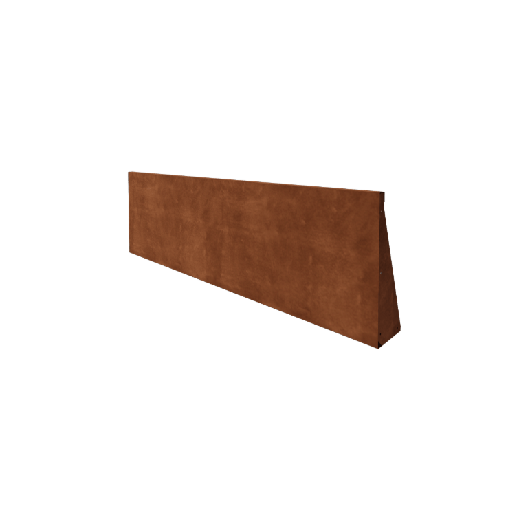 Mur de soutènement en acier Corten - Droit - 200 x 60 cm