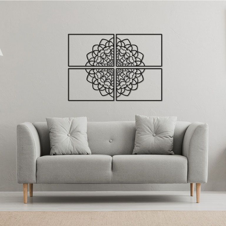 Décoration murale en métal Mandala *OP=OP