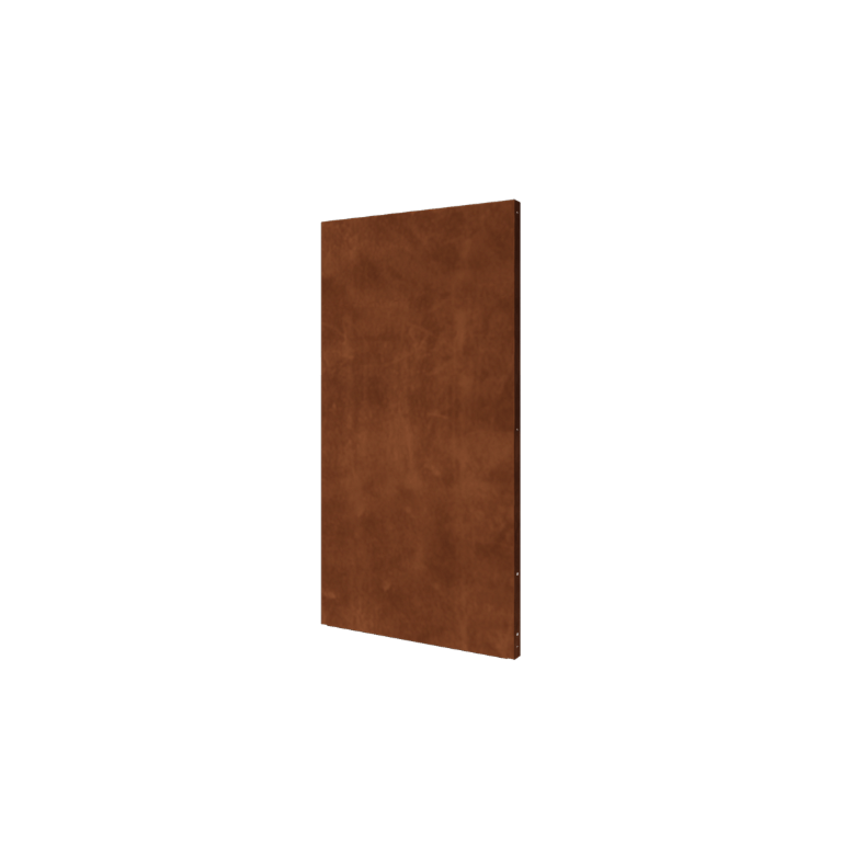 Panneau de base en acier corten 100 x 6 x 190 cm