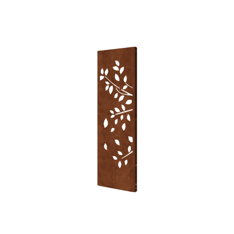 Panneau en acier corten arbre partie 1 60 x 6 x 190 cm