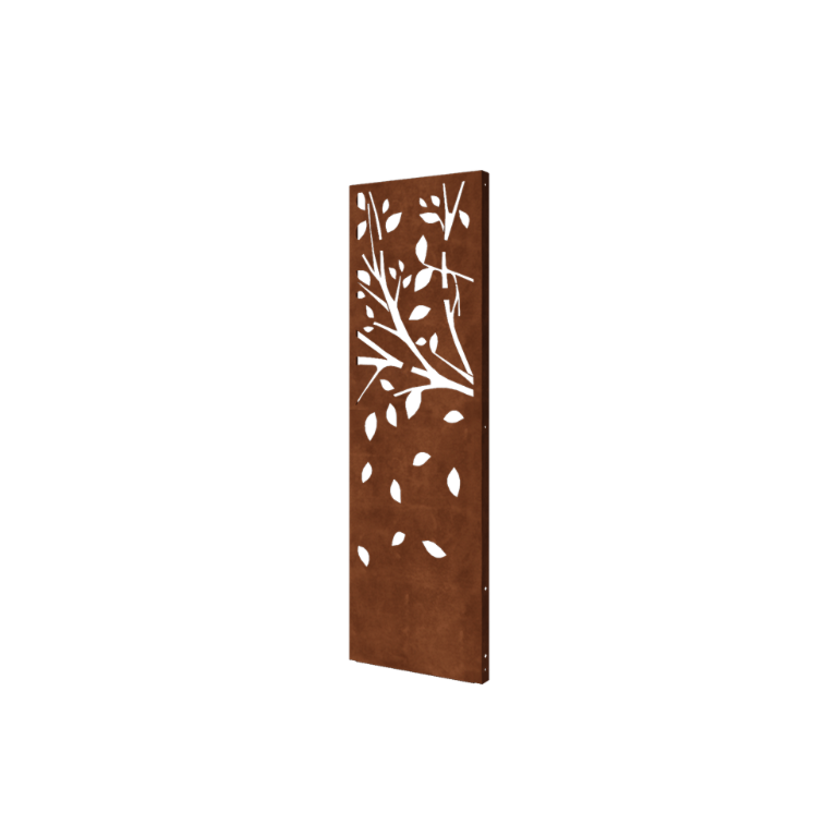 Panneau décoratif en acier Corten - Arbre - Partie 3 - 60 x 6 x 190 cm