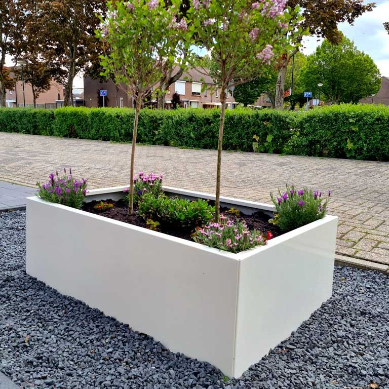 Bac à plantes en acier thermolaqué Texas 50 x 80 cm