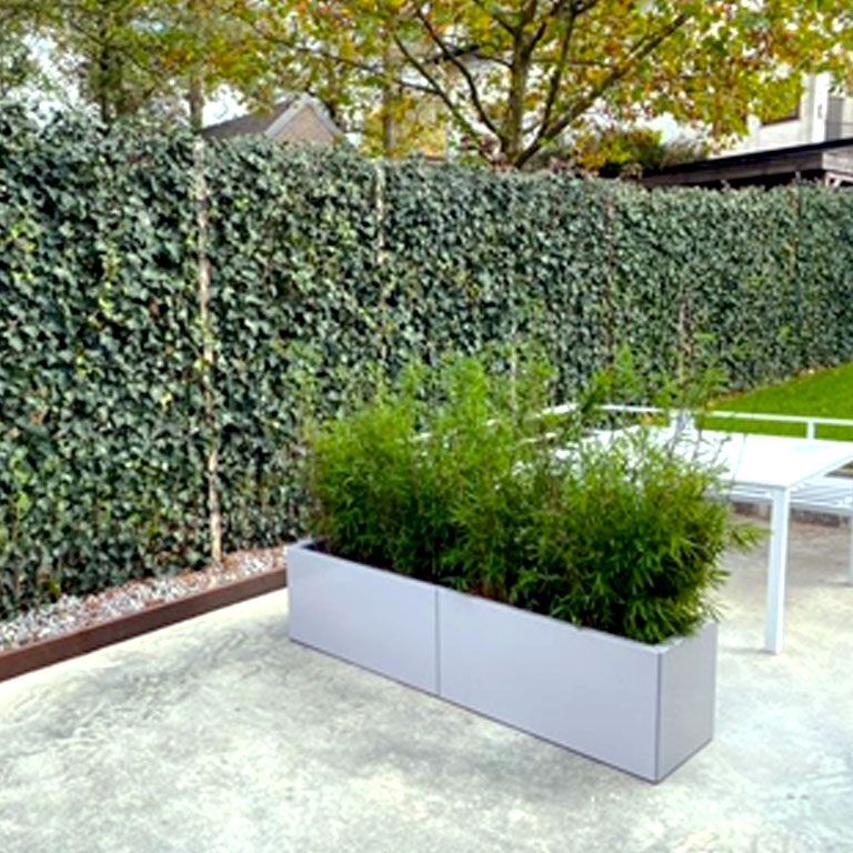 Jardinière en acier thermolaqué Texas xxl 160 x 30 cm