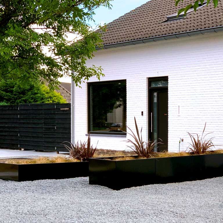 Jardinière en acier thermolaqué Texas xxl 500 x 100 cm