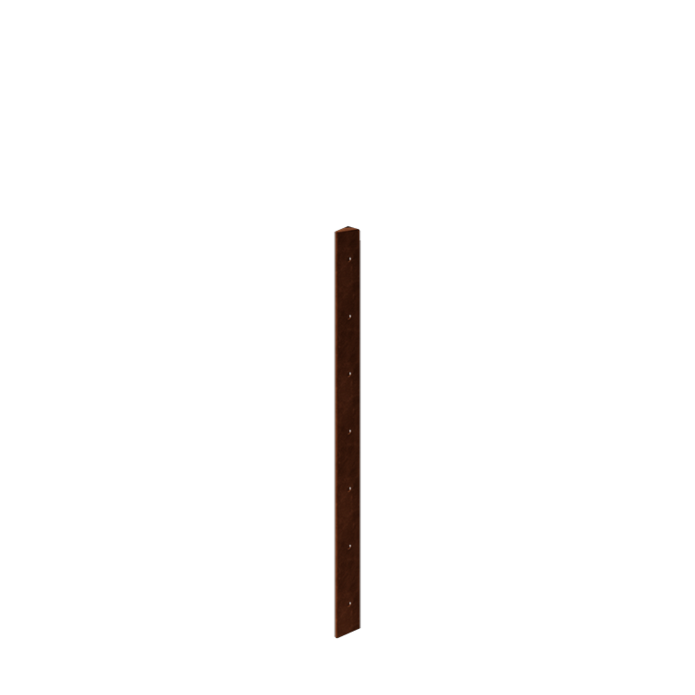 Jardinière en acier Corten - Pièce d'angle 30° - 70 cm