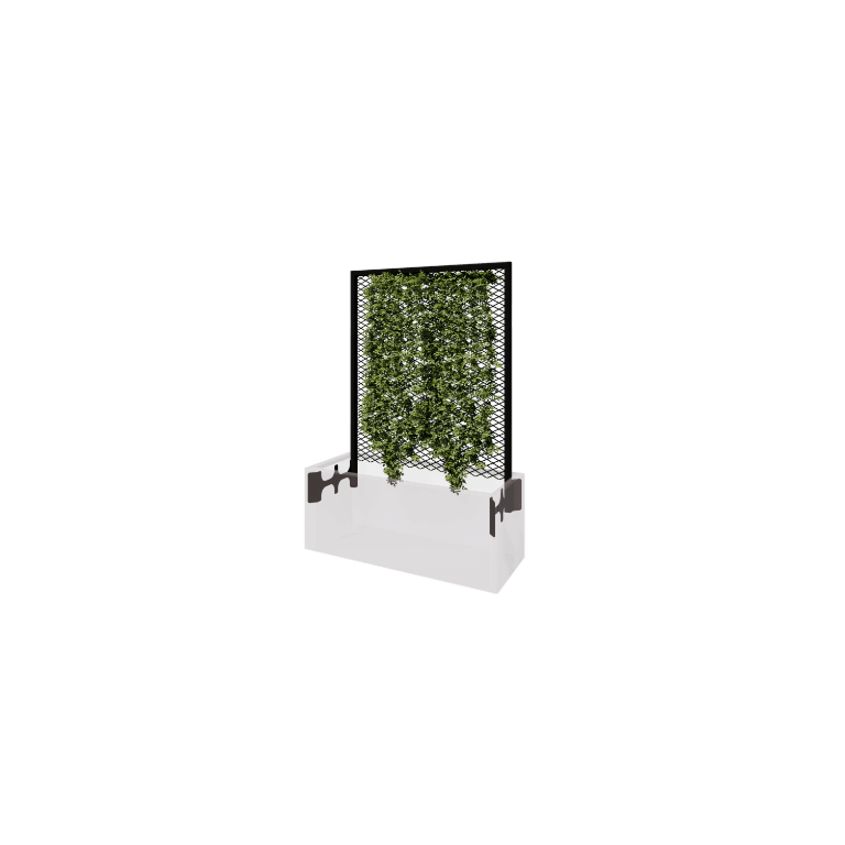 Support pour plantes grimpantes noir pour jardinière 100 x 40 cm