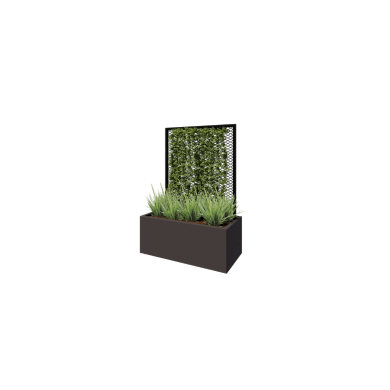 Support pour plantes grimpantes noir pour jardinière 100 x 50 cm
